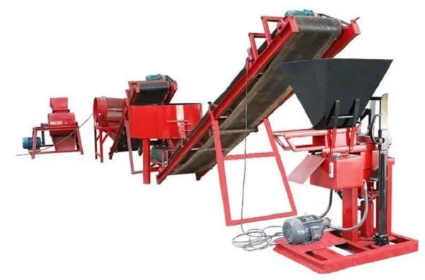 1-25 Electric Motor Clay Interlocking Block Making Machine - Image 3