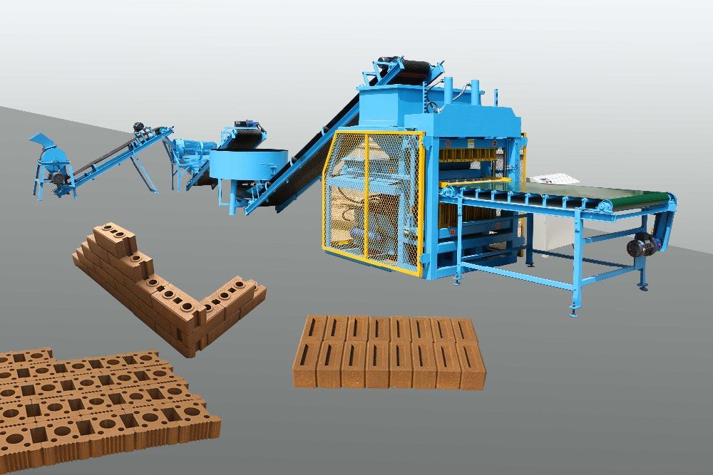 7-10 Fully Automatic Interlocking Brick Making Machine,7-10,Interlocking brick making machine