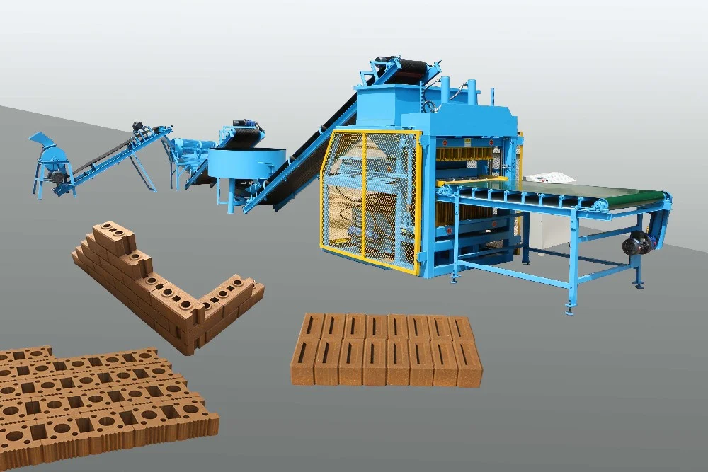 7-10 Fully Automatic Interlocking Brick Making Machine,7-10,Interlocking brick making machine