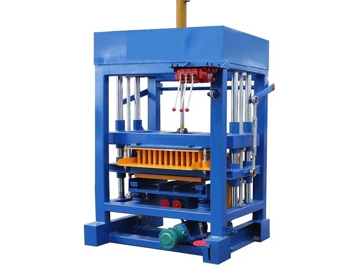 4 28 diesel engine semi automatic fly ash paving block making machine2